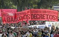 Estudiantes de la Universidad de Sao Paulo llevaron a cabo una marcha el pasado 31 de mayo, en demanda de una audiencia con el gobernador José Serra