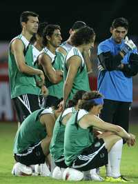 Primer entrenamiento de la selección mexicana en Venezuela