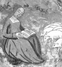 Genoveva, en un misal del siglo XV