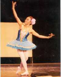 La prima ballerina durante una presentación reciente