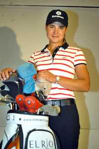 La golfista Lorena Ochoa