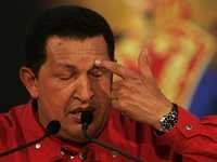 El presidente venezolano, Hugo Chávez, al reconocer en el Palacio de Miraflores los resultados del referendo sobre las reformas constitucionales impulsadas por su gobierno