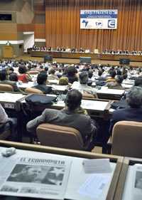 Vista parcial del Encuentro de Economistas sobre Globalización y Problemas del Desarrollo, realizado en La Habana, Cuba, con participantes de 52 países  Notimex