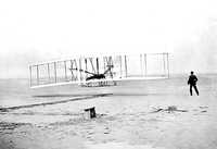 Primer vuelo del Flyer, el 17 de diciembre de 1903