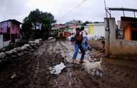 Colonias que se encuentran a las orillas del río Papas, en Jalapa, resultaron afectadas por las recientes lluvias