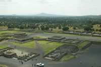 Panorámica de la zona arqueológica de Teotihuacán