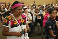 Auditorio en la preconferencia de pueblos indígenas frente al VIH