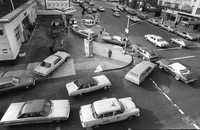 Imagen de archivo de diciembre de 1973, durante la crisis de escasez de gasolina en Estados Unidos. A diferencia de ese año, cuando la crisis económica fue causada por problemas petroleros, ahora las reservas energéticas están en niveles altos