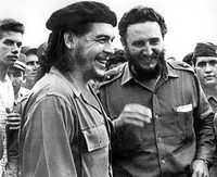 Con Fidel Castro, en La Habana
