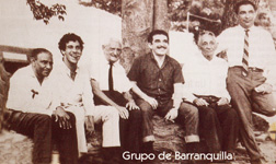 Clemente Quintero, Álvaro Cepeda, Roberto Pavajeau, Gabriel García Márquez, Hernando Molina y Rafael Escalona