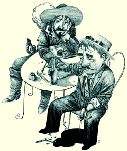 Un corsario compasivo. Ilustración de Ricardo Peláez
