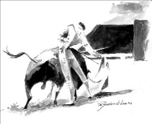 dibujo toros-J M Luevano