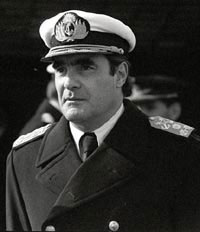 El almirante Emilio Massera, en fotografía de archivo de la década de los años 70