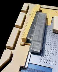 Vista parcial de la megabiblioteca Vasconcelos, en la propuesta del arquitecto Héctor Vigliecca