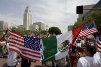 Marcha de migrantes en Estados Unidos para exigir una reforma migratoria