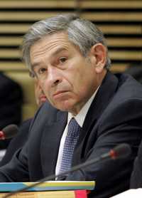 El presidente del Banco Mundial, Paul Wolfowitz