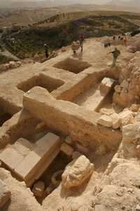 Edificación donde se encontró un ataúd de piedra, el cual se cree fue del llamado por Roma rey de los judíos