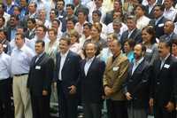 El presidente Felipe Calderón se reunió con alcaldes panistas y otros miembros del blanquiazul