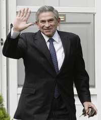 Paul Wolfowitz en su casa en Chevy Chase, Maryland
