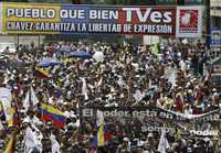 Venezolanos de todos los sectores sociales participaron este sábado en la movilización contra el cierre de Radio Caracas Televisión. Además, demandaron respeto a la libertad de expresión