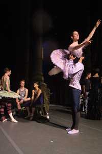 Una escena del ensayo general, el jueves, del Royal Ballet del cuento clásico de La bella durmiente en el Auditorio Nacional