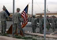 Militares estadunidenses rindieron un homenaje al sargento Dustin Perrot, quien falleció en un ataque con bomba al sur de Afganistán