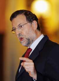 Mariano Rajoy, líder del opositor Partido Popular, quien exigió al mandatario dar a conocer las conversaciones que mantuvo con el grupo armado vasco