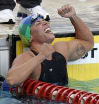 Rebeca Guasmo, con un impresionante físico, rompió el récord panamericano en la competencia de 50 metros libres