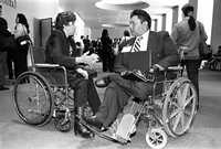 Asistentes a un foro sobre discapacidad celebrado en el WTC. Imagen de archivo