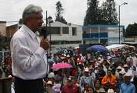 Andrés Manuel López Obrador, en su tercer día de gira por Puebla