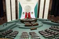 Salón de plenos del Palacio Legislativo de San Lázaro