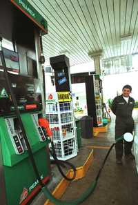 Gasolinera en la ciudad de México