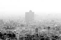 Vista de la ciudad de México desde la Torre Mayor, donde se observa la contaminación que cubre la metrópoli
