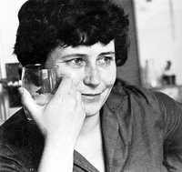 Doris Lessing en su casa de Charrington Street