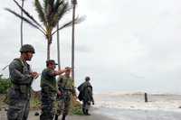 Elementos del Ejército y Marina en la sonda de Campeche