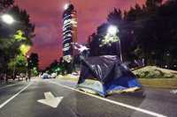 Imagen del histórico plantón sobre Paseo de la Reforma