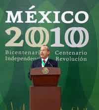 Llama Calderón a que los festejos de 2010 generen "reconciliación" Llama Calderón a que los festejos de 2010 generen "reconciliación"