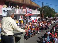 Andrés Manuel López Obrador en su recorrido por Baja California Sur