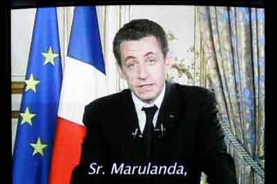 Llamado de Nicolas Sarkozy