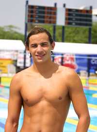 El nadador José Veloz registró 1.55:29 minutos en curso corto