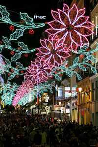 Iluminación navideña en las calles de Madrid
