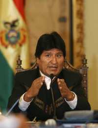 El presidente de Bolivia, Evo Morales, a casi dos años de asumir el cargo