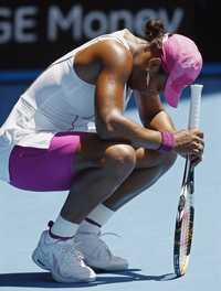 Serena Williams, la imagen del desconsuelo al final del juego