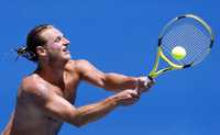 El argentino David Nalbandián, durante su participación en el Abierto de Australia