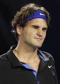 El campeón del Abierto de Australia en 2007, Roger Federer, llegó al torneo con problemas de salud