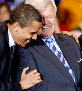El clan Kennedy, con Obama