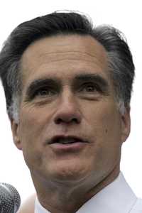 El aspirante republicano a la candidatura presidencial, Mitt Romney, ayer en un acto de campaña en Nashville, Tennessee