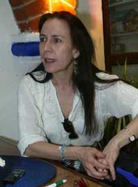 La coreógrafa y bailarina Andrea Gabilondo, durante la entrevista con La Jornada