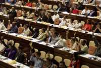 Votación en la Asamblea Nacional del Poder Popular en la cual Raúl Castro resultó electo presidente del Consejo de Estado y en consecuencia nuevo presidente de Cuba, en una sesión en la que también fueron designados los otros 30 integrantes de ese órgano de autoridad