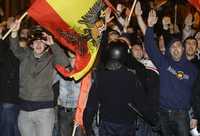 Militantes neonazis se manifiestan en el centro de Madrid